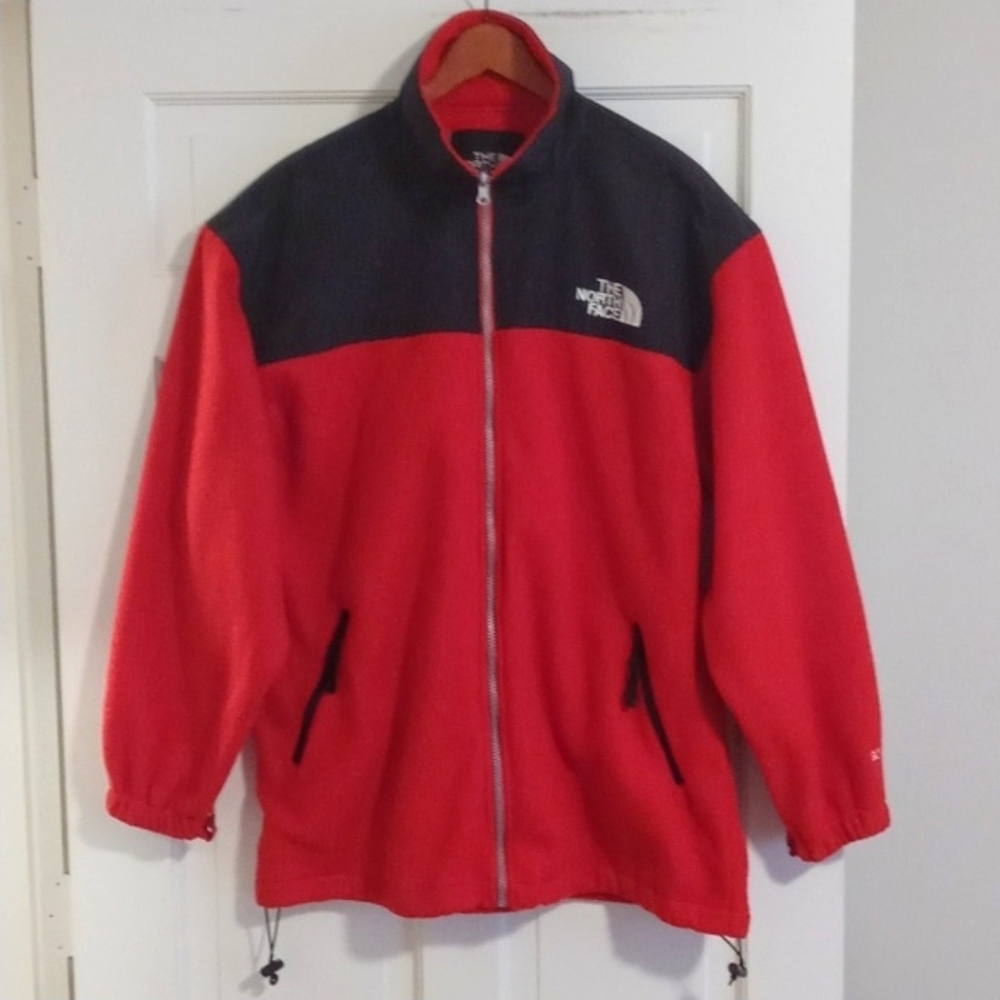 🌬VTG The North Face🌬 - Red/Black Denali Gore-Tex Windstopper Fleece Jacket